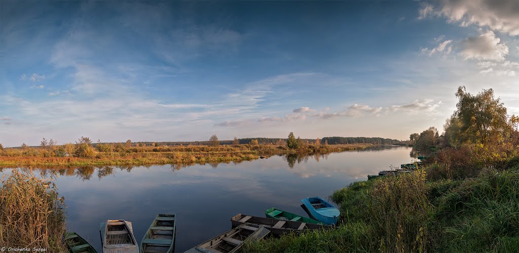 Панорама реки Ипуть. Добруш.