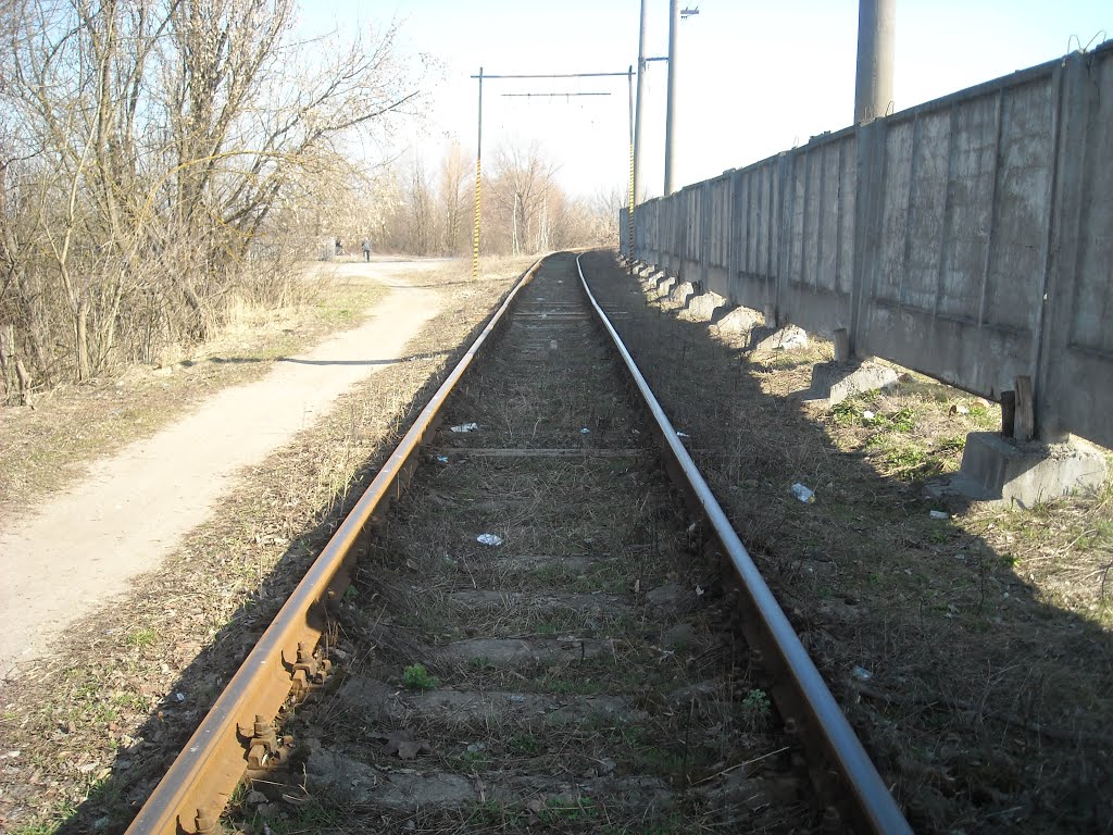 Около ст. Ельск, подъездной путь.