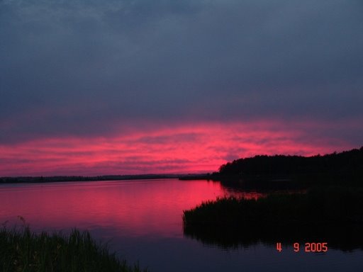 Sonnenuntergang am Pripyet