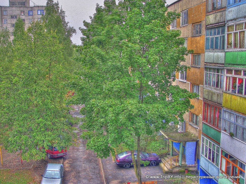 Городской двор. HDR