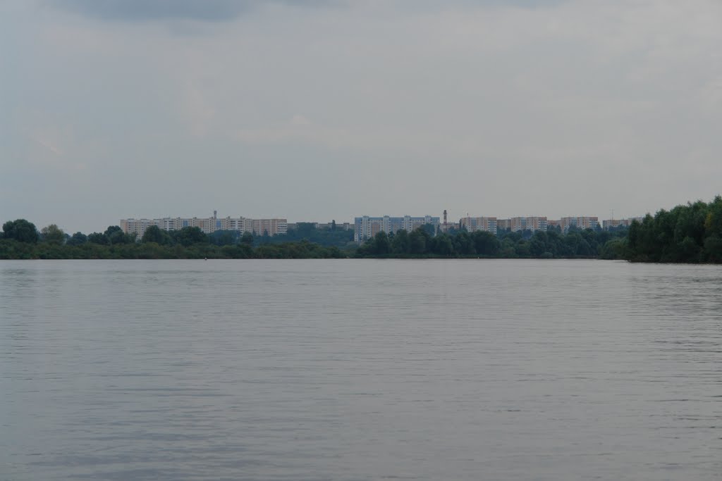 Вид на Речицу с Днепра