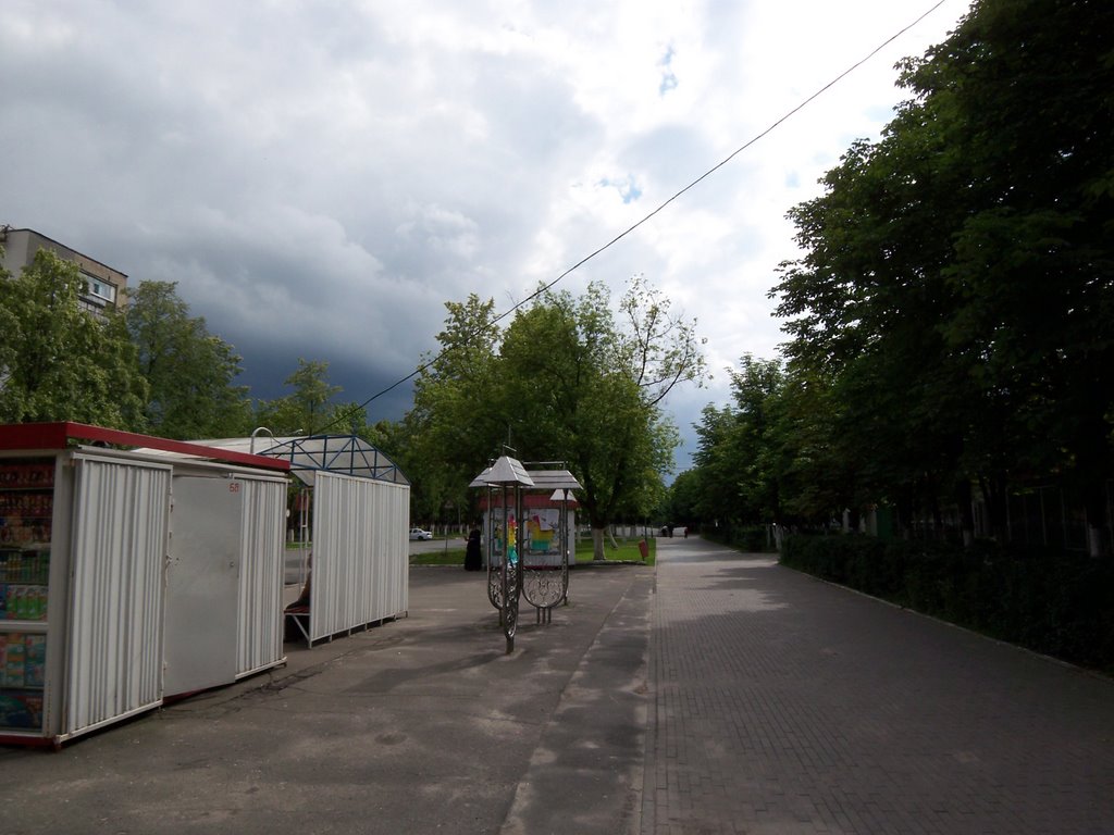 Central street, storm