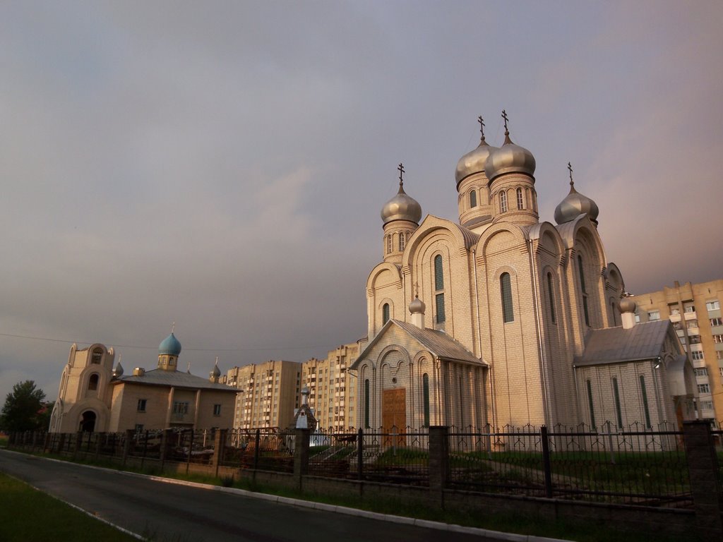 St. Peter and Paul Cathedral and small churches nearby
