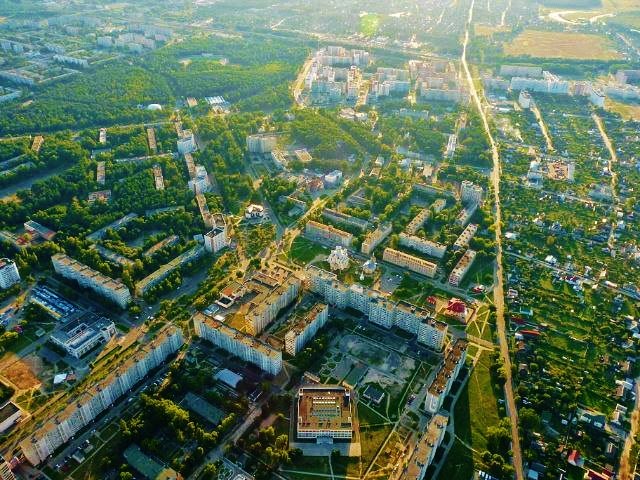 Светлогорск с высоты птичьего полёта.