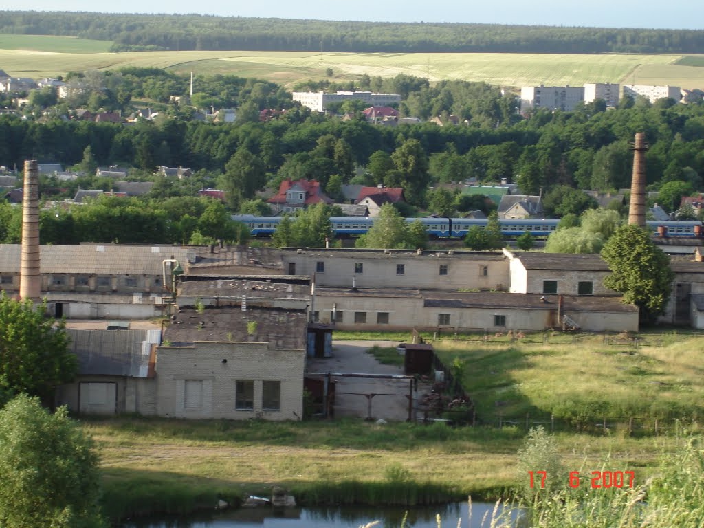 вид со Шведской горы в Волковыске