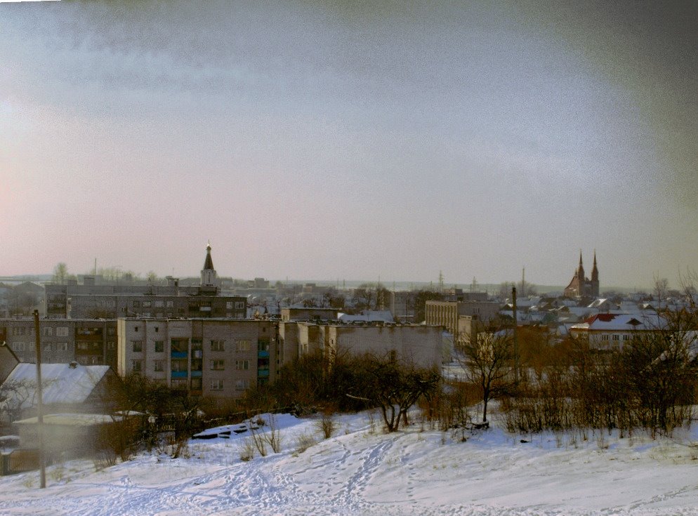 Вид на Зельву с Замковой горы