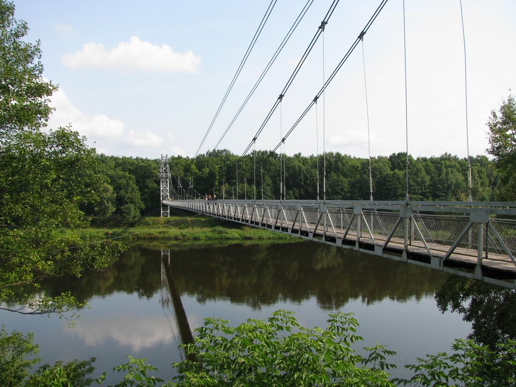 Foot bridge across Njoman