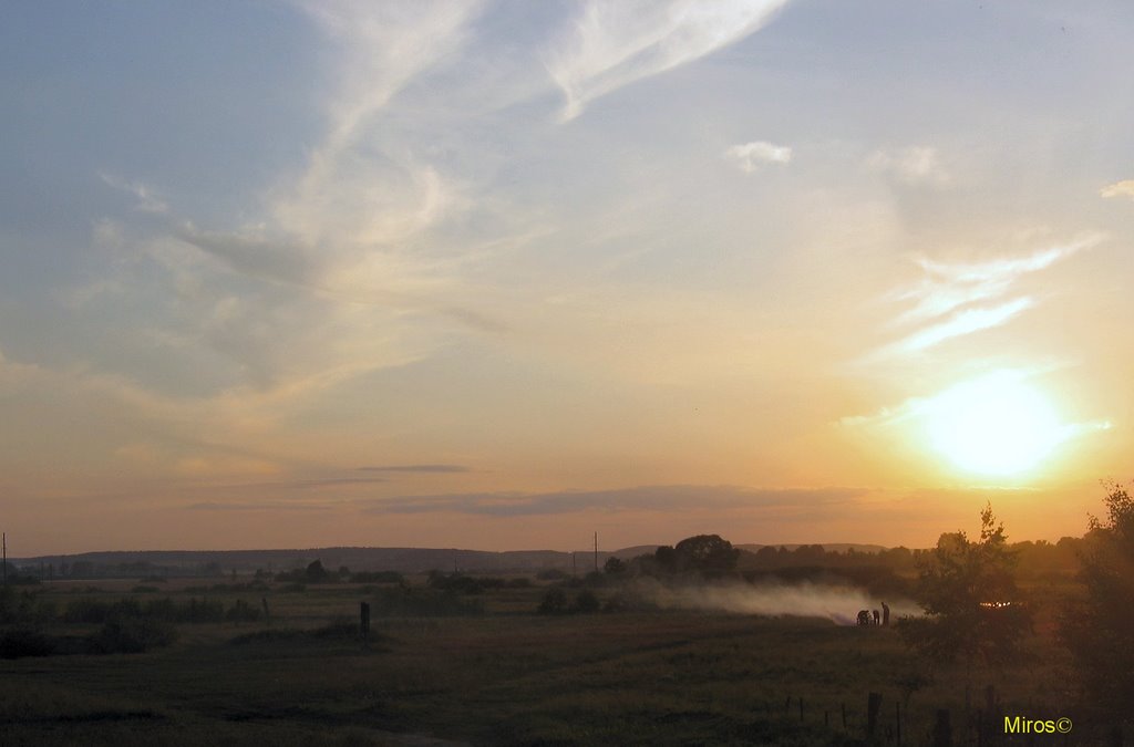 Slonim, Sun set.