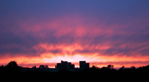 Sunset over the Isa