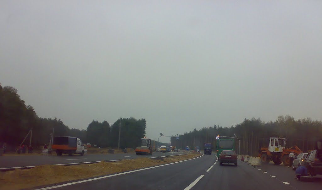 Building autostrada М-4 (on Mahiljow). 14/09/2012
