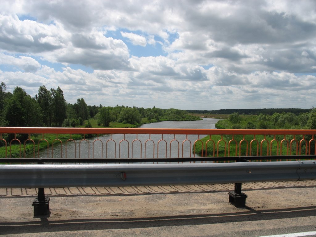Вілейка. Вілія з моста. Vilejka.Viliya rever from bridge