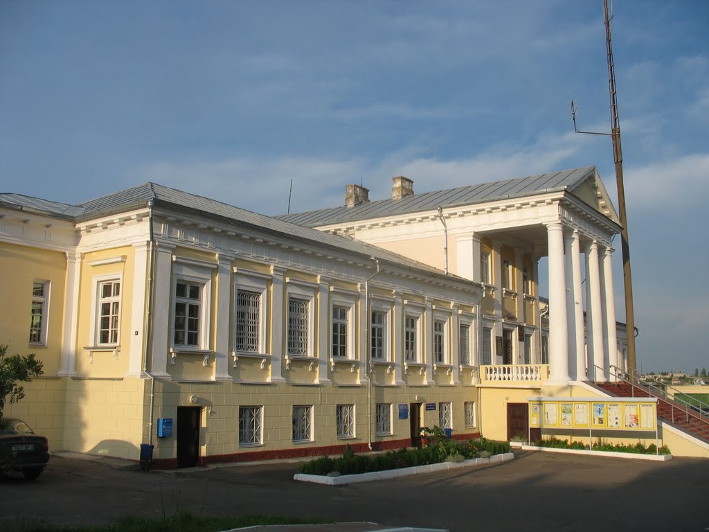 Былы палац Тышкевічаў.