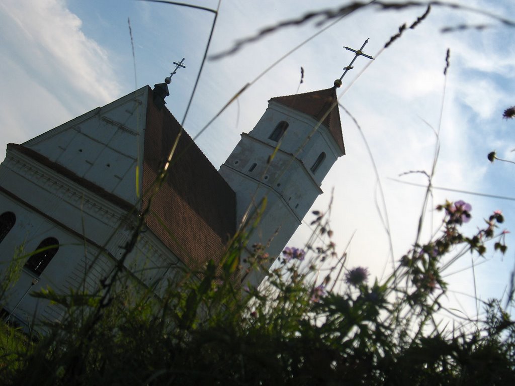 Church of the Transfiguration at the site of ancient settlement in Zaslaŭje