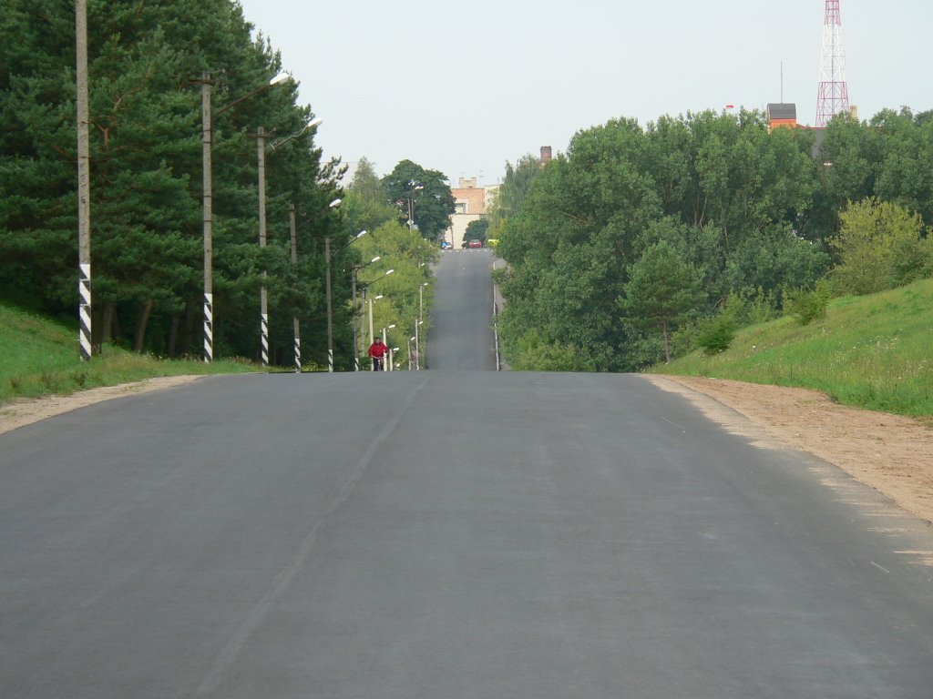 Въезд  в Копыль с востока