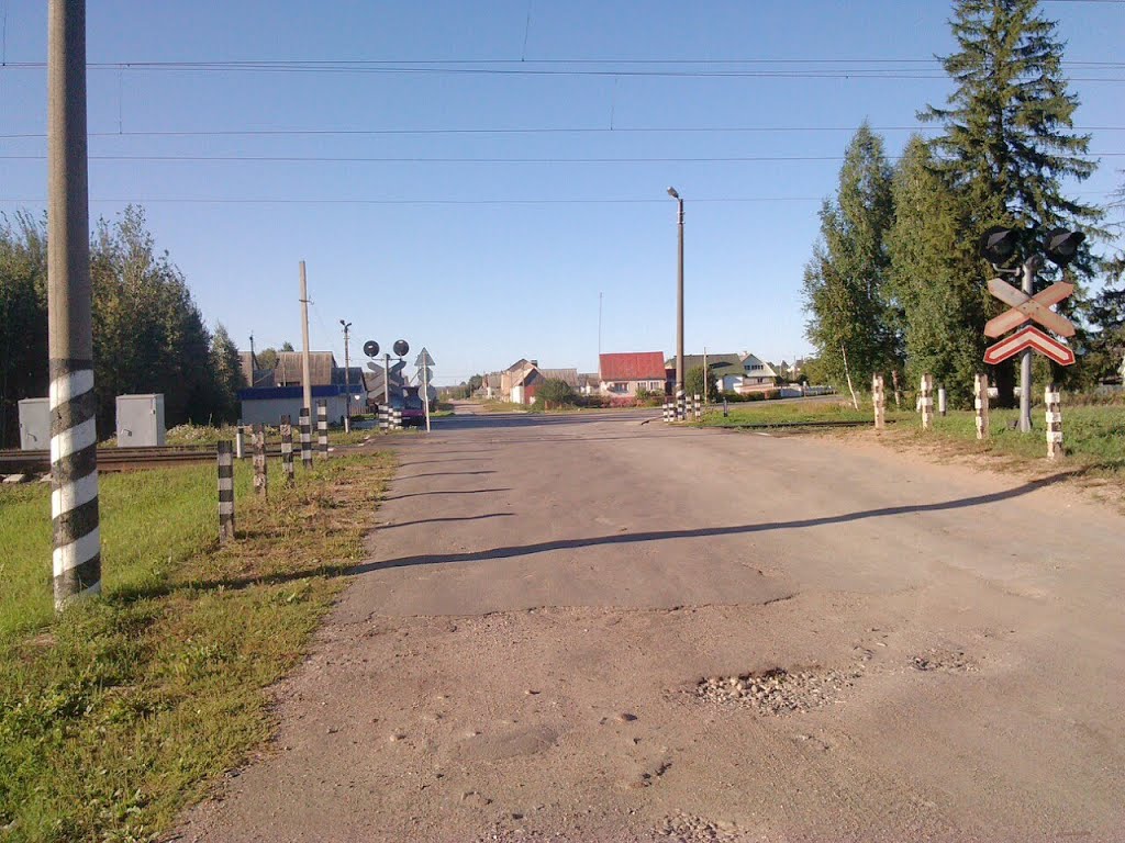 Железнодлрожный переезд без шлагбаума