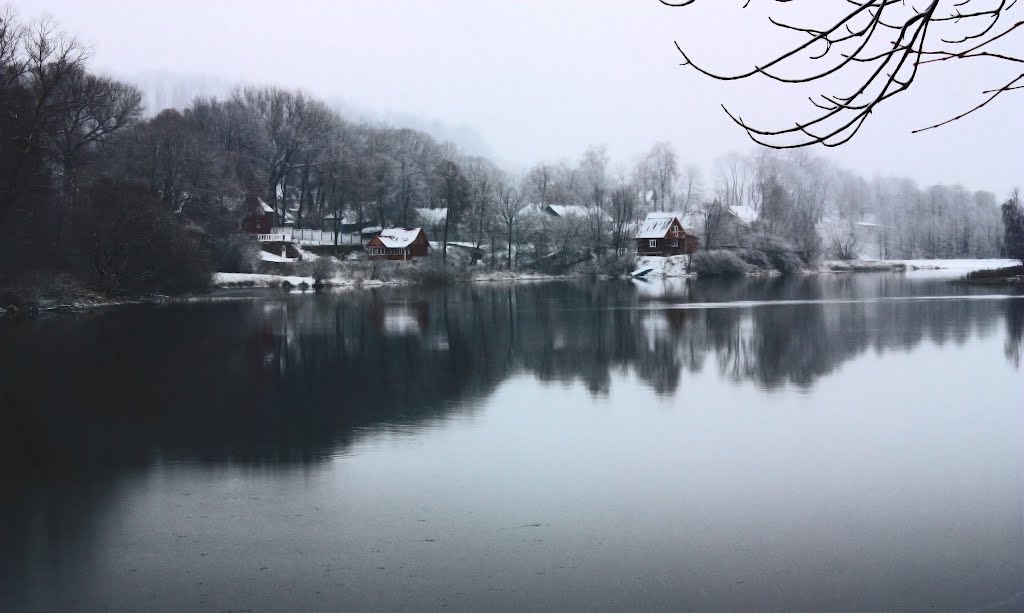 Первый снег в Логойске