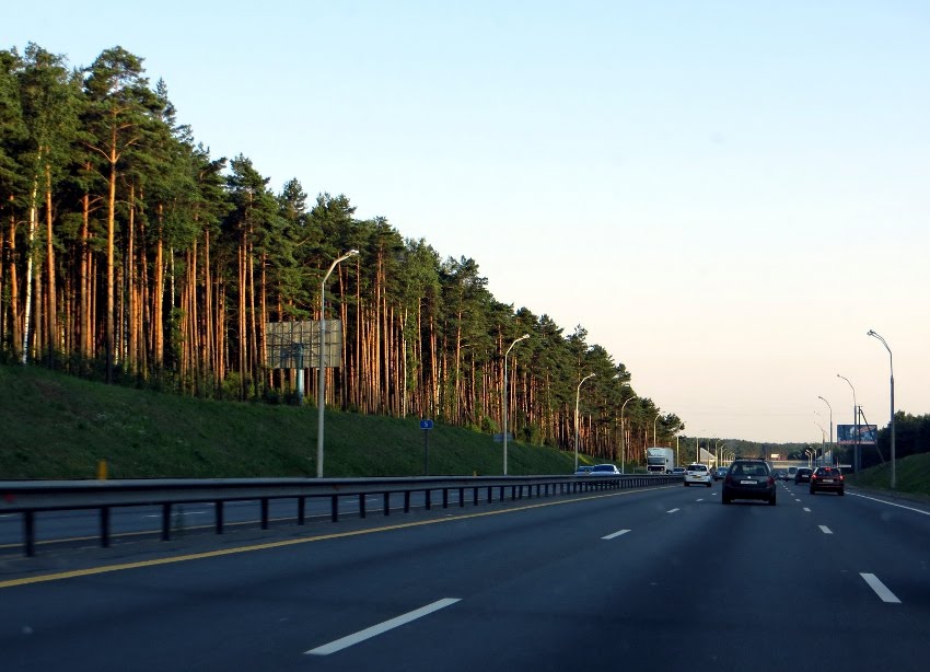 Minsk beltway in the evening