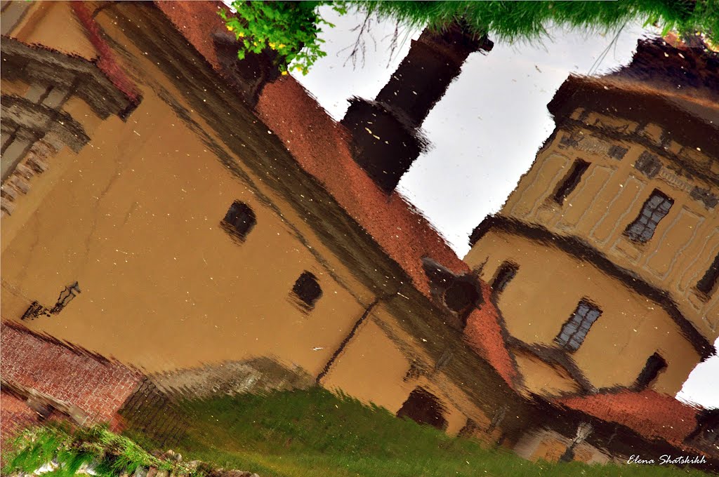 Отражение несвижского замка Радзивиллов.   Reflection of the Radziwills Castle in Niasvizh