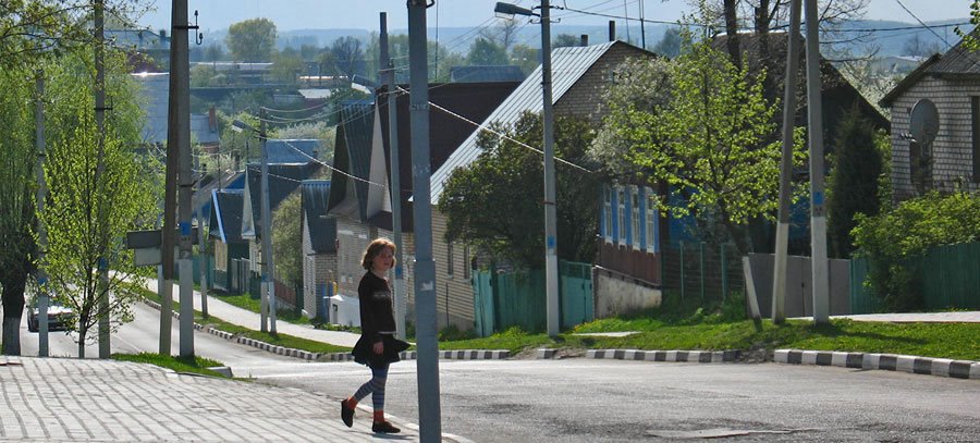 At the center of Smaliavičy (Смалявічы)
