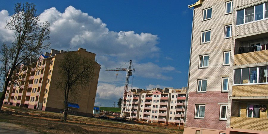 New district at the north end of Smaliavičy