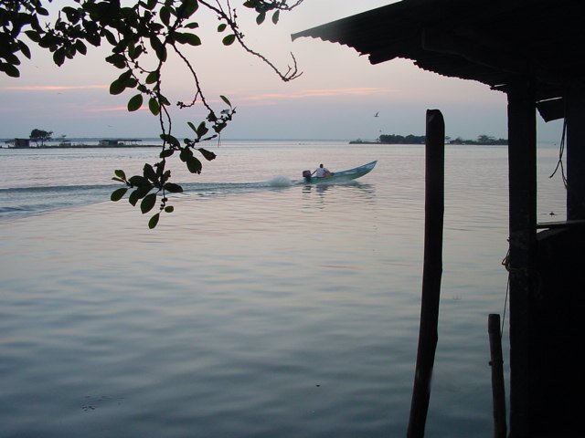 Atardecer en la Laguna de Alvarado