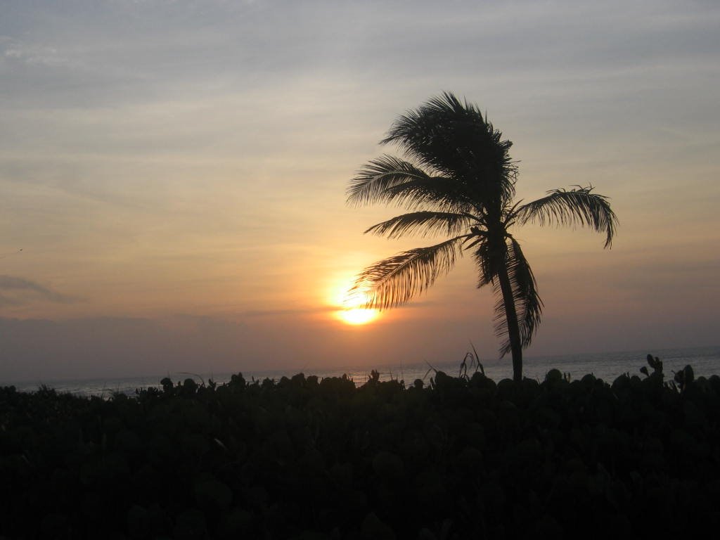 Atardecer en la playa