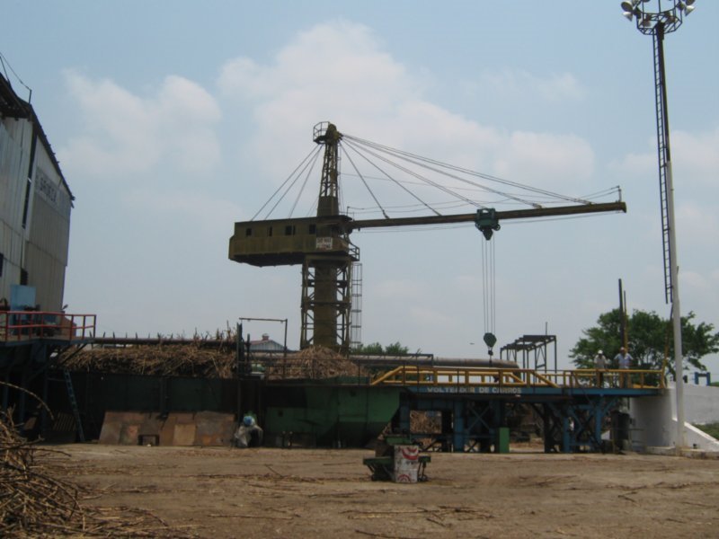 Grua Cañera en el Ingenio San Gabriel, Cosamaloapan, Ver.