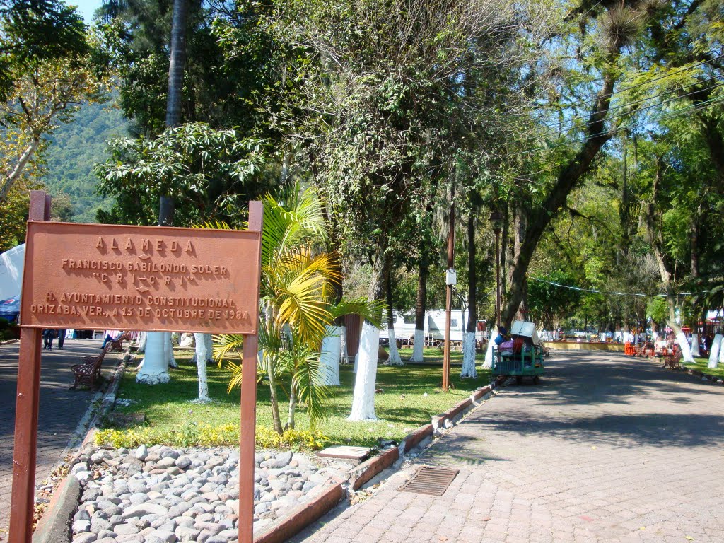 Entrada a la Alameda orizabeña