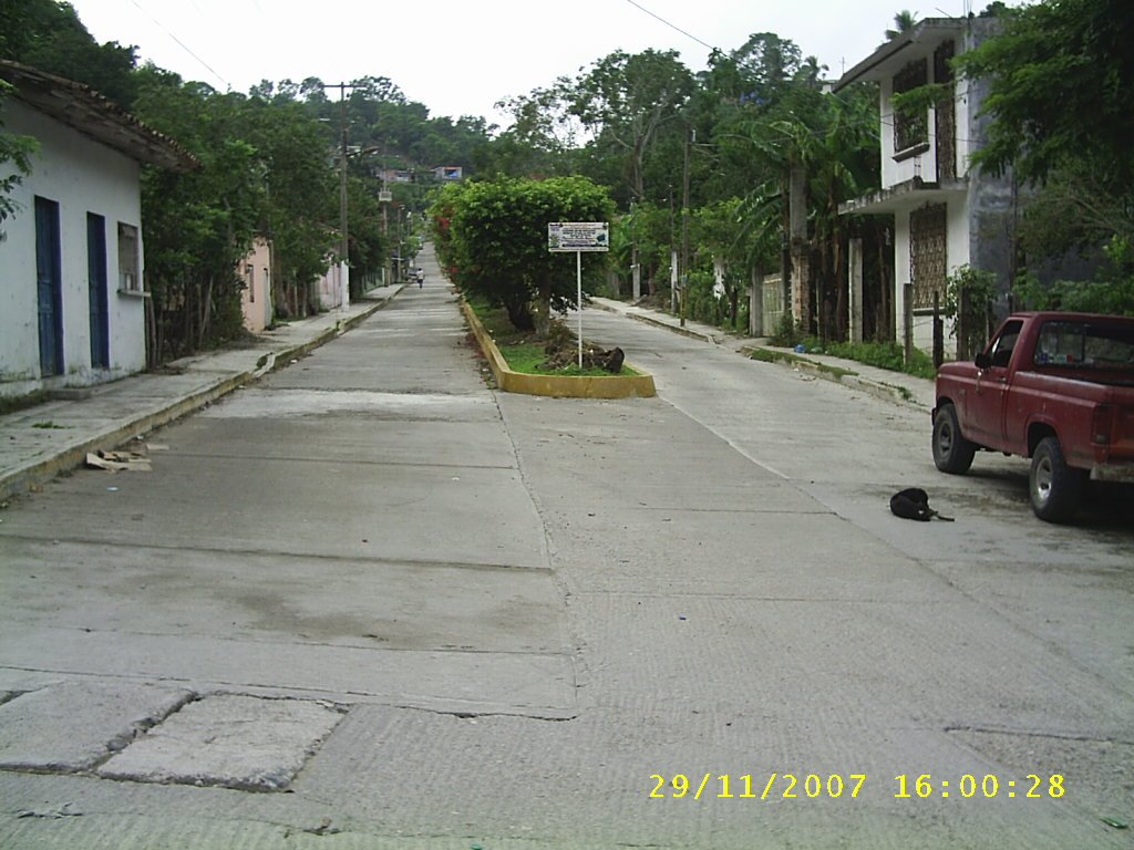 Vistade la calle Prolongación Riva Palacio