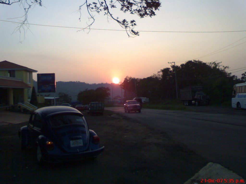 atardecer en San andrés Tuxtla