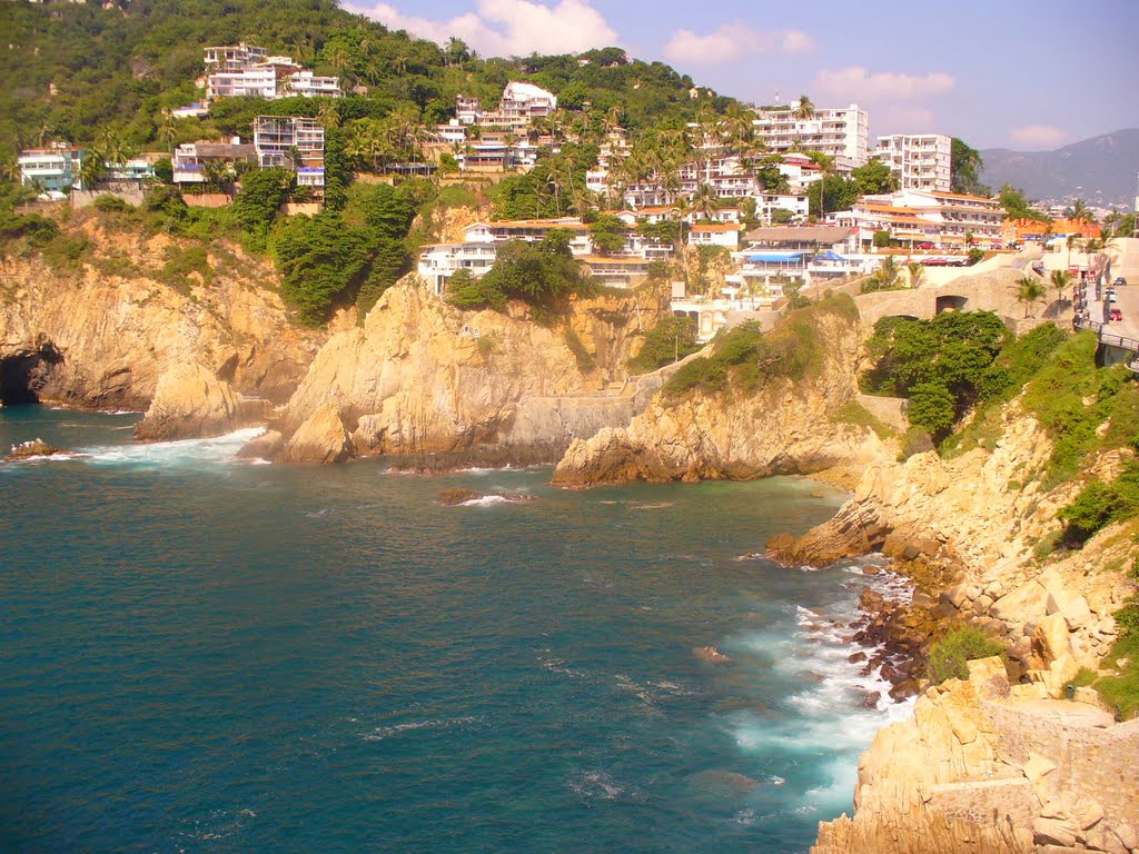 Lugar de clavados-La quebrada en Acapulco