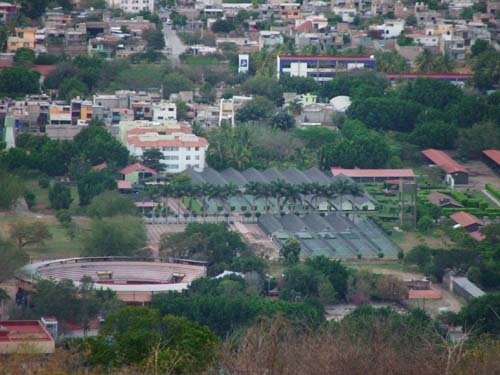 Lienzo Charro y zona Oriente de la Ciudad, vista desde el Asta Bandera, Cerro del Tehuehue