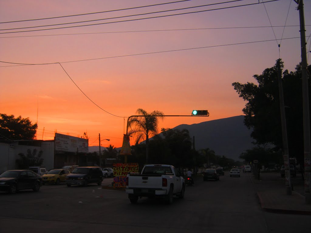 Trafico en el Periferico Sur de Iguala