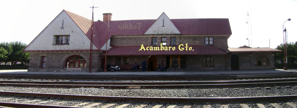 Acambaro Gto. estacion de tren de frente