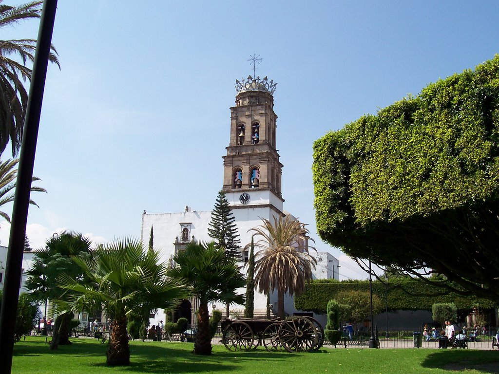 Iglesia y carreta