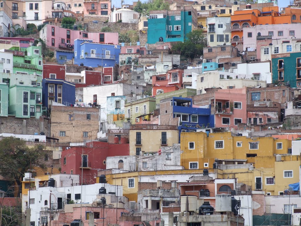 Colorido de Casas en Guanajuato Capital
