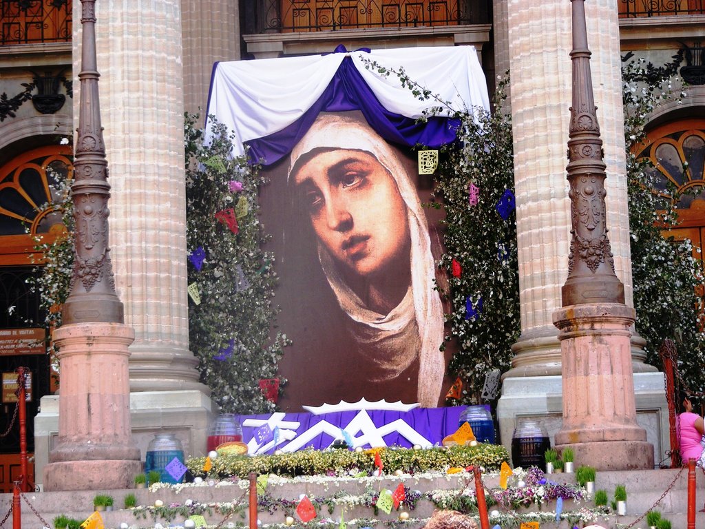 Guanajuato, Altar, Viernes de Dolores, Escalinatas Teatro Juarez