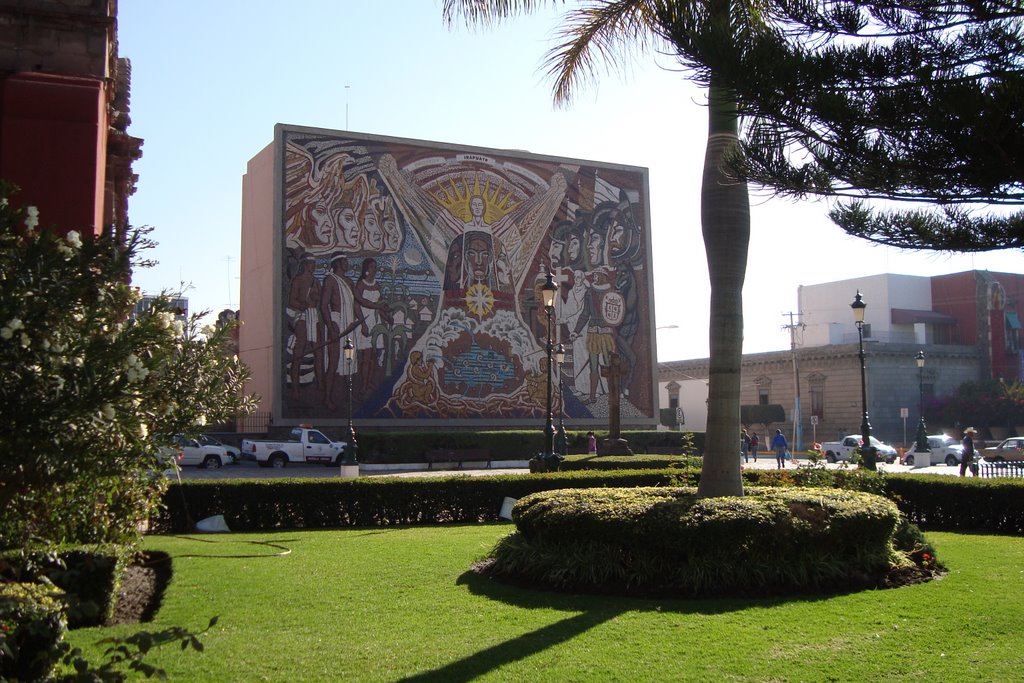 Mural en la Plaza de los fundadores