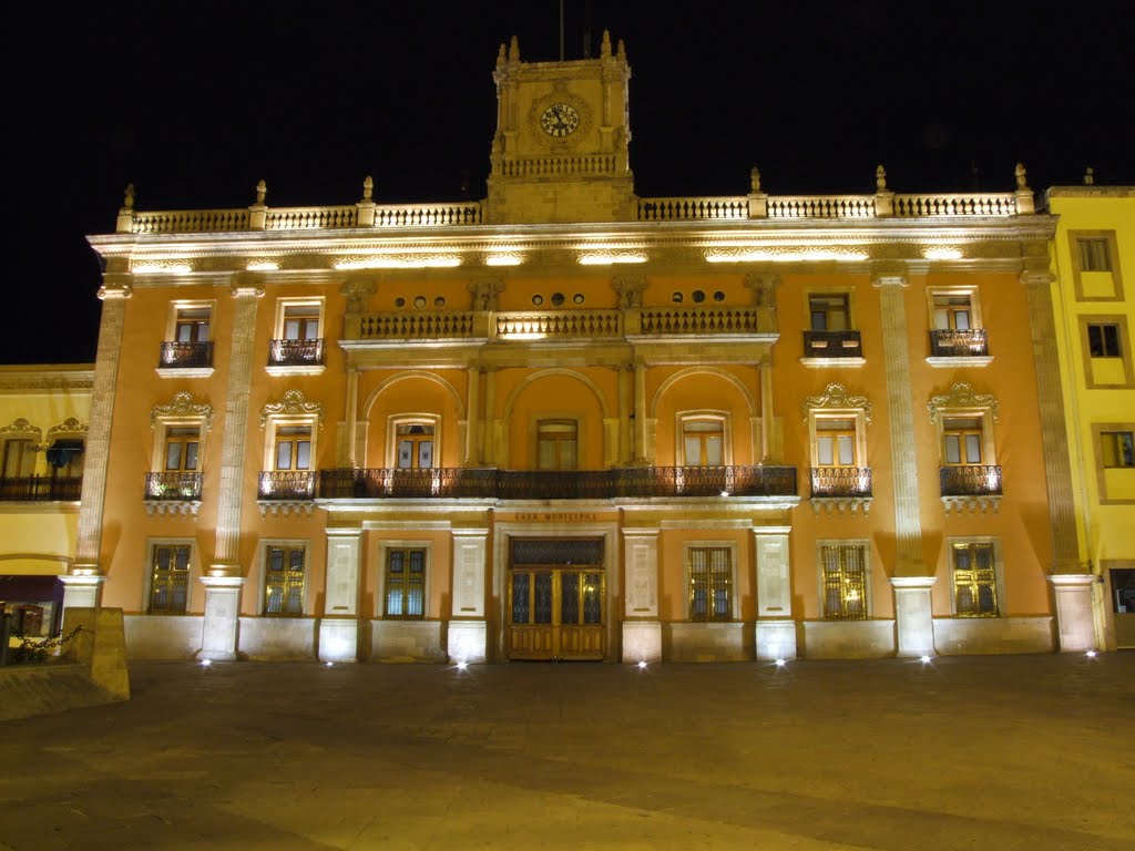 Casa Municipal León Guanajuato Nocturna