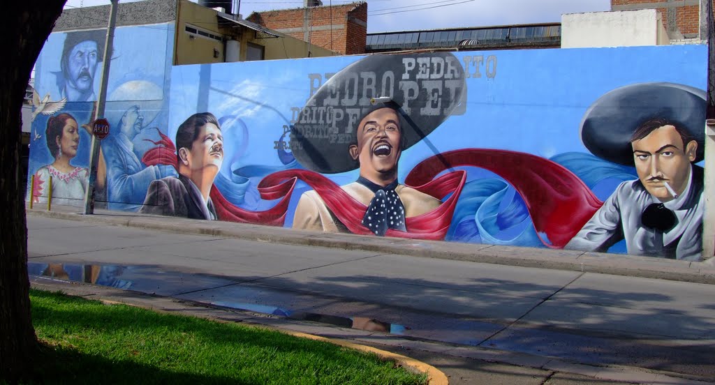 Mural Jorge Negrete, Pedro Infante y Jose Alfredo Jiménez