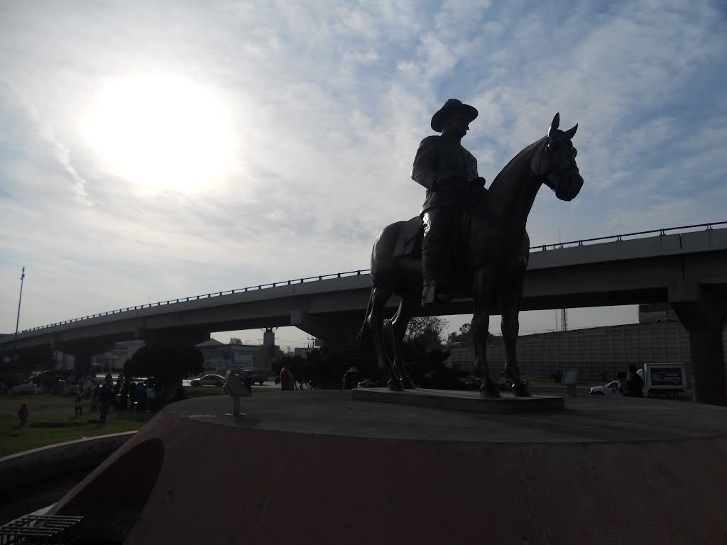Obregon en la glorieta de la Pepsi