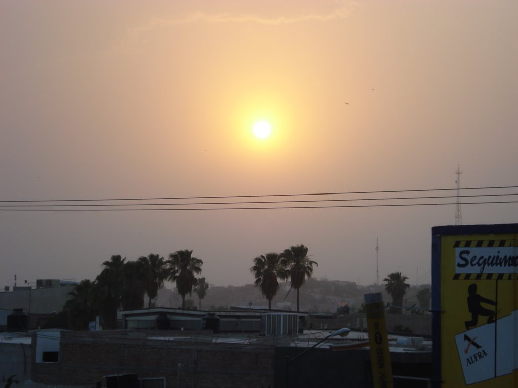 Atardecer en centro de Gómez Palacio Dgo.