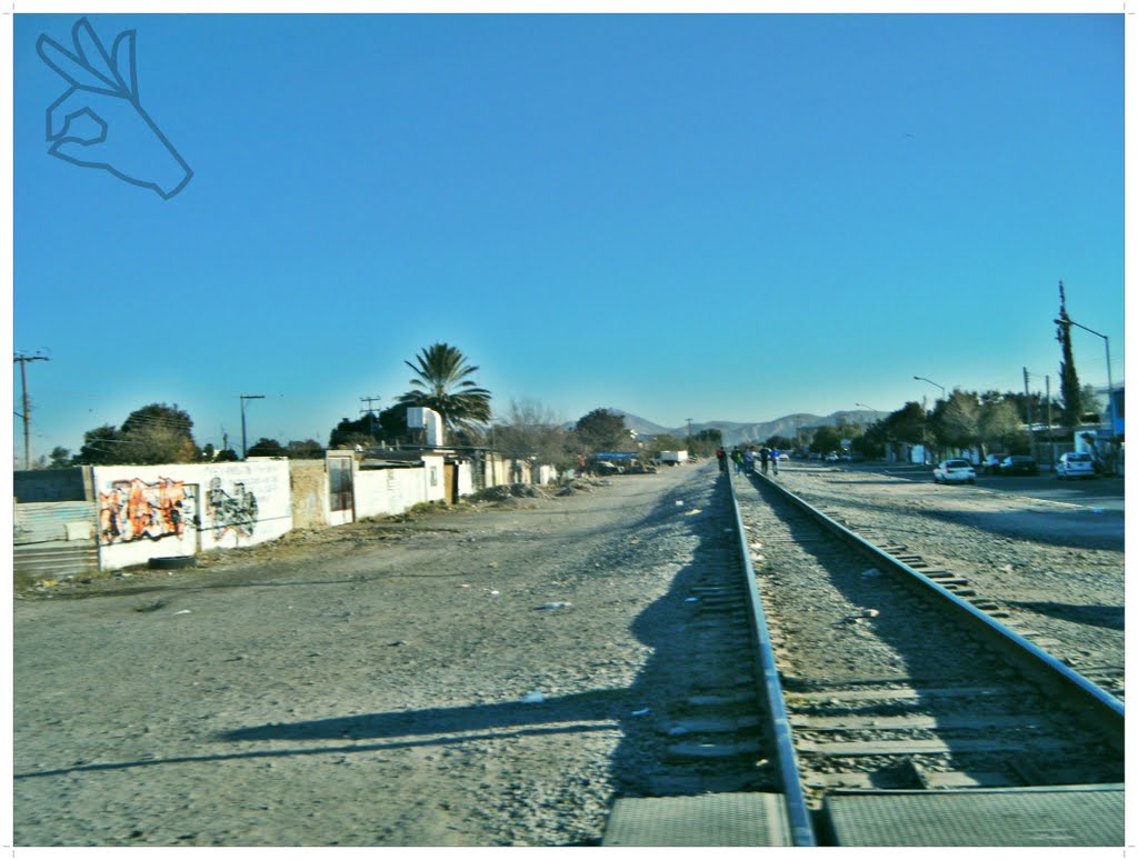vias de tren (crossing roads)