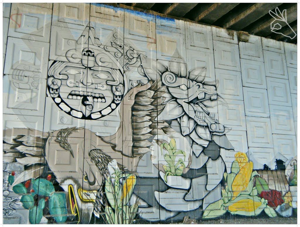 mural en puente de hamburgo (urban graffiti)