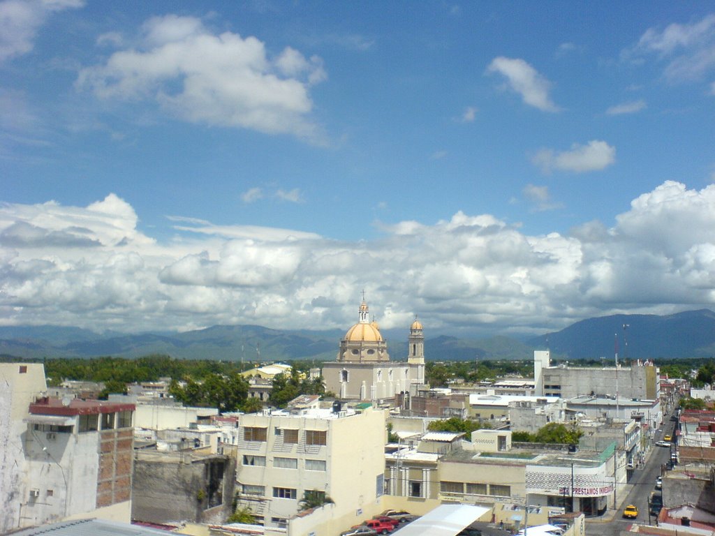 Centro de Colima desde las alturas.