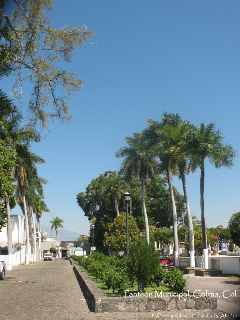 Entrada del panteón Mpal. Colima,Col. México