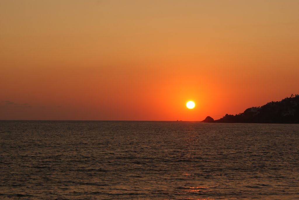 Atardecer en el Pacifico mexicano