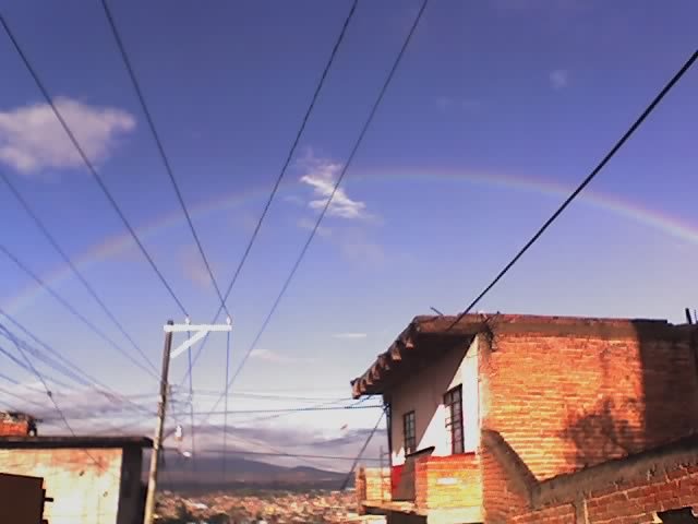 arcoiris en el centro de puruandiro