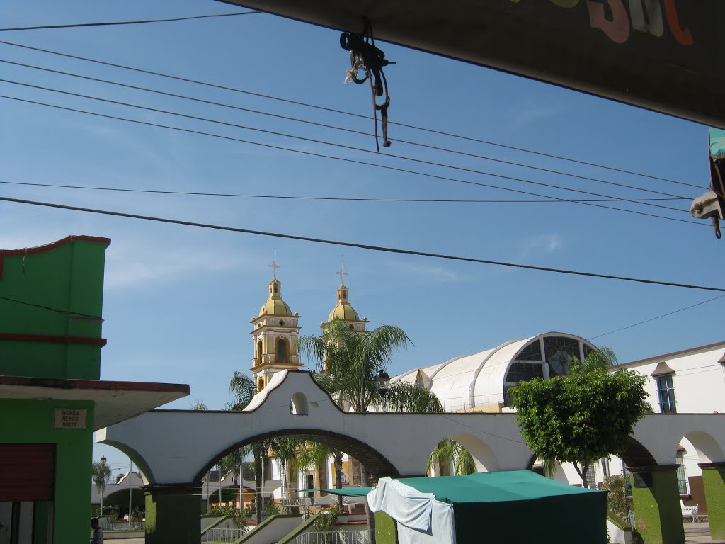 Entrando a la plaza de Tecuala, Nayarit