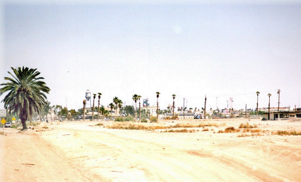 Mexican border by Calexico Airport